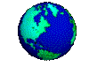 spinning globe